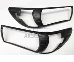 TOYOTA HILUX REVO 2016-2019 FAR ÇERÇEVESI KAPLAMA SIYAH