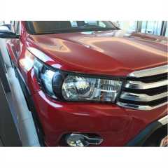 TOYOTA HILUX REVO 2016-2019 FAR ÇERÇEVESI KAPLAMA SIYAH