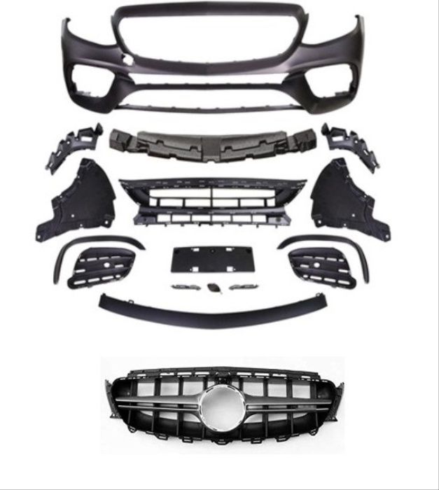 W213 2016+ E SERISI IÇIN UYUMLU E63 ÖN TAMPON & PANJUR SETI