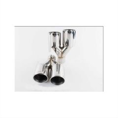 M-PERFORMANCE YUVARLAK EGZOZ UCU SETI SILVER