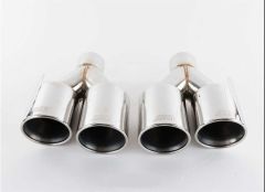 M-PERFORMANCE YUVARLAK EGZOZ UCU SETI SILVER