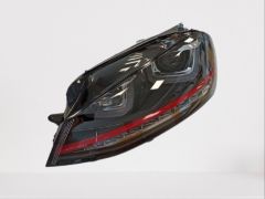 GOLF 7 MK7 2012-2018 IÇIN UYUMLU U LED FAR GTI KIRMIZI