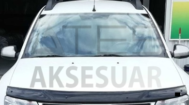 Dacia Duster Ön Kaput Koruyucu Rüzgarlık 4mm (ABS) 10-17