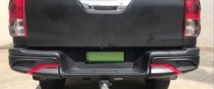 HILUX REVO 2016-2019 IÇIN UYUMLU ARKA TAMPON KAPLAMA - 2 PARÇA