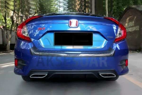 Honda Civic FC5 HB Difüzör A2 Piano Black ABS 2016 ve Sonrası