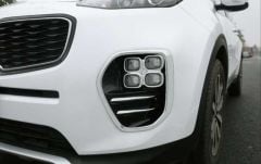 SPORTAGE 2016-2019 IÇIN UYUMLU ÖN SIS KAPLAMASI BÜYÜK MODEL NIKELAJ