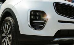 SPORTAGE 2016-2019 IÇIN UYUMLU ÖN SIS KAPLAMASI BÜYÜK MODEL NIKELAJ