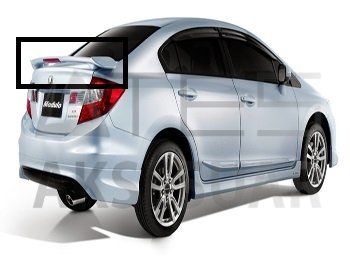 Honda Civic 2012 (Modulo) Işıklı Spoiler Boyalı