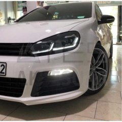 VOLKSWAGEN GOLF 6 İÇİN 7.5 GÖRÜNÜM J LED FAR (UZUN KISA LED AMPUL -TAM DOLU)