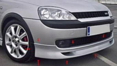 Opel Corsa C Makyajsız Kasa Ön Tampon Eki