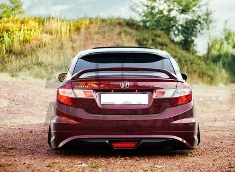 Honda Civic 2012 (Modulo) Özel Tasarım Arka Karlık Boyalı