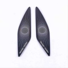 GOLF 8 İÇİN UYUMLU HARMAN KARDON  TWEETER KAPLAMA - TITANYUM SIYAH(Life,Style,İmpression Paket için