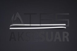 Peugeot Bipper Krom Sürgülü Kapı Çıtası 2 Parça 2008 ve Sonrası