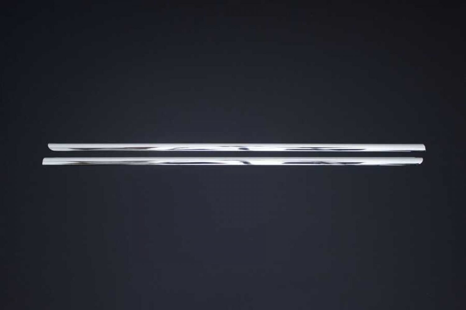 Dacia Dokker Cam Çıtası 2 Parça Paslanmaz Çelik 2014>