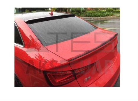 AUDI A3 SEDAN (2021+) CAM ÜSTÜ SPOILER - PIANO BLACK (PARLAK SIYAH)
