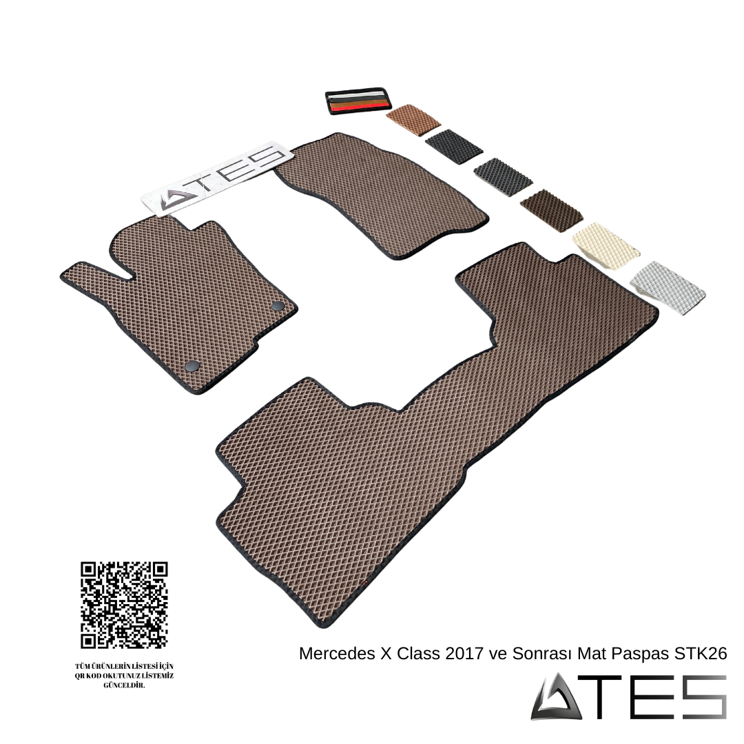 Mercedes Benz X Class 2017 ve Sonrası  Mat Paspas