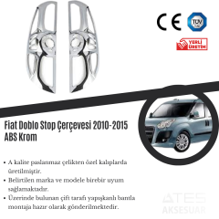 Fiat Doblo 2010-2015 Stop Çerçevesi ABS Krom