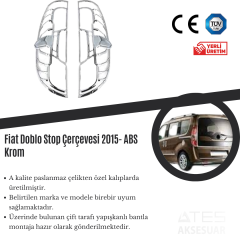 Fiat Doblo 2015 Stop Çerçevesi ABS Krom