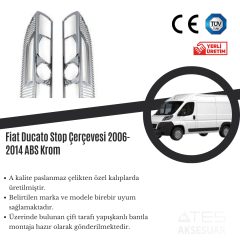 Fiat Ducato 2006-2014 Stop Çerçevesi ABS Krom