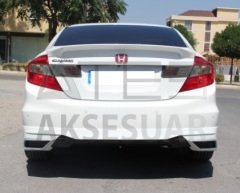 Honda Civic 2012 (Özel Tasarım) Arka Karlık Difüzörlü Boyalı