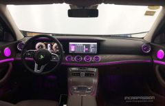 W213 E SERISI 2016-2017 IÇIN UYUMLU 64 RENK IÇIN ÖN HAVA LANDIRMA MENFEZ SETI AMBIANS SET