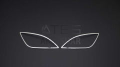 Hyundai i20 Krom Sis Farı Çerçevesi 2 Parça 2012-2014 Arası