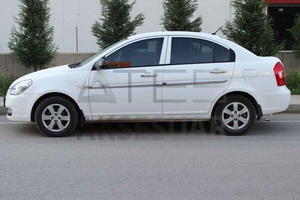 Hyundai Accent Era Sedan Krom Yan Kapı Çıtası 4 Parça 2005-2011 Arası