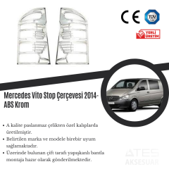 Mercedes Vito 2014 Stop Çerçevesi ABS Krom