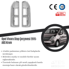 Opel Vivaro 2015 Stop Çerçevesi ABS Krom