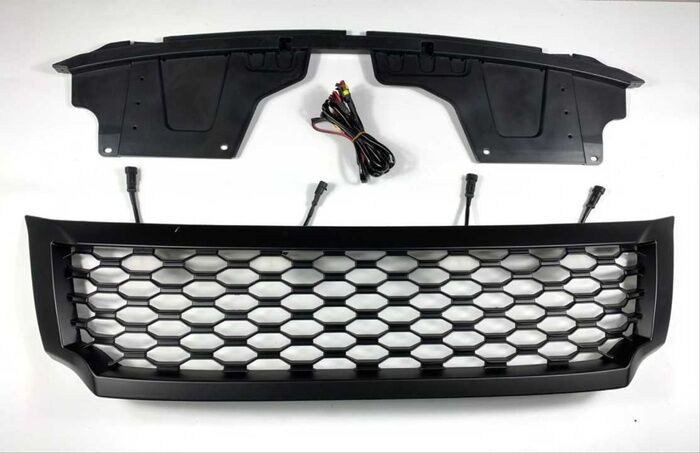 NAVARA NP300 (2015-2020) IÇIN UYUMLU LEDLI PETEK PANJUR- SIYAH