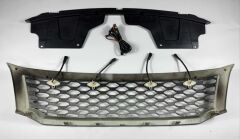 NAVARA NP300 (2015-2020) IÇIN UYUMLU LEDLI PETEK PANJUR- SIYAH