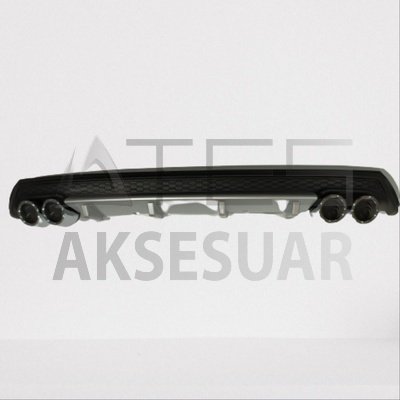 VOLKSWAGEN POLO 2014-2018 MK5 4 EGZOZ DİFÜZÖR - SİLVER