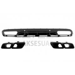 MERCEDES W205 C63 COUPE EDITION 1 DIFÜZÖR & EGZOZ SETI PIANO BLACK (AMG)