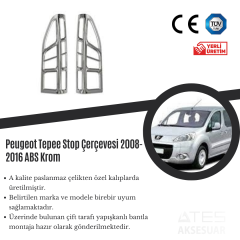 Peugeot Tepee 2008-2016 Stop Çerçevesi ABS Krom