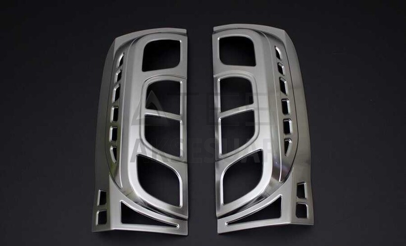 Peugeot Bipper Saten Krom Stop Çerçevesi 2 Parça Abs 2008 ve Sonrası