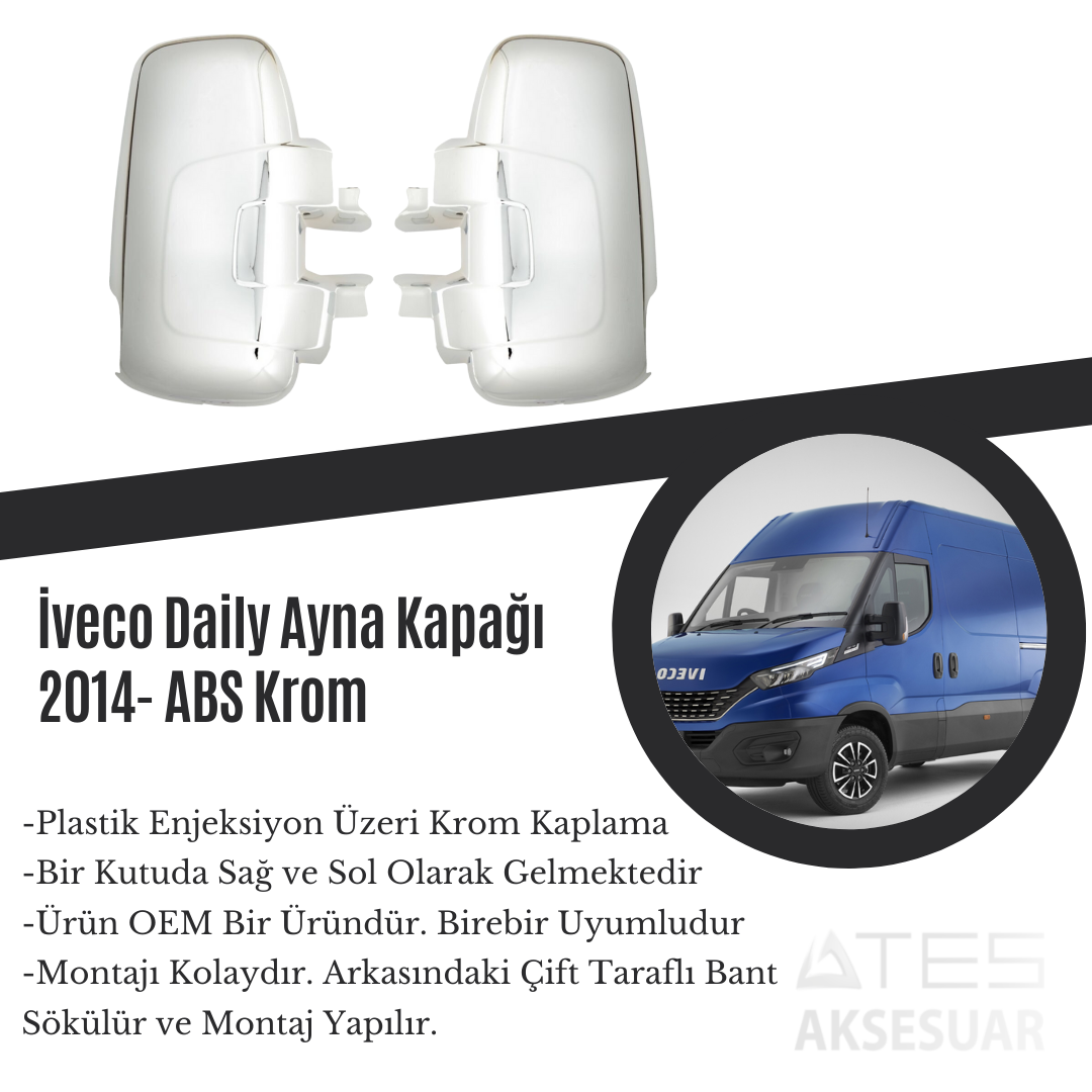 İveco Daily 2004 Ayna Kapağı ABS Krom