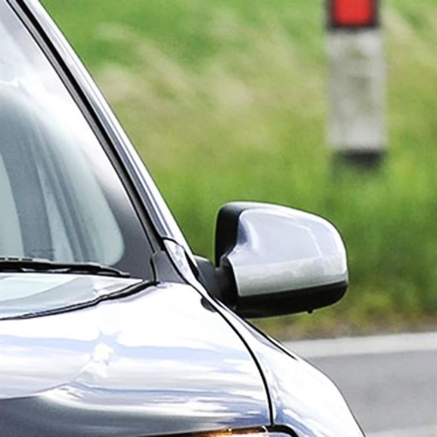 Dacia Duster Ayna Kapağı 2 Parça Paslanmaz Çelik Taşlı 2010>