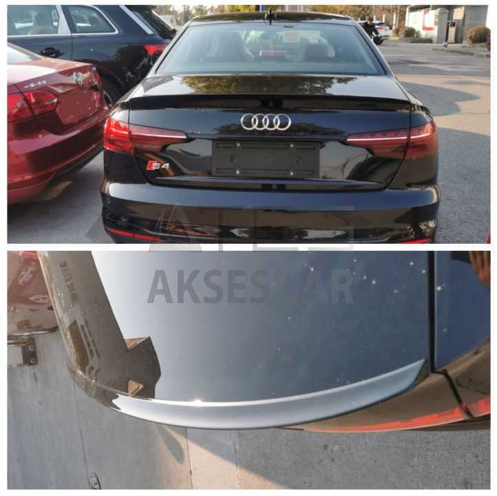 AUDI A4 (2019+) S4 SPOILER - PIANO BLACK (PARLAK SIYAH)