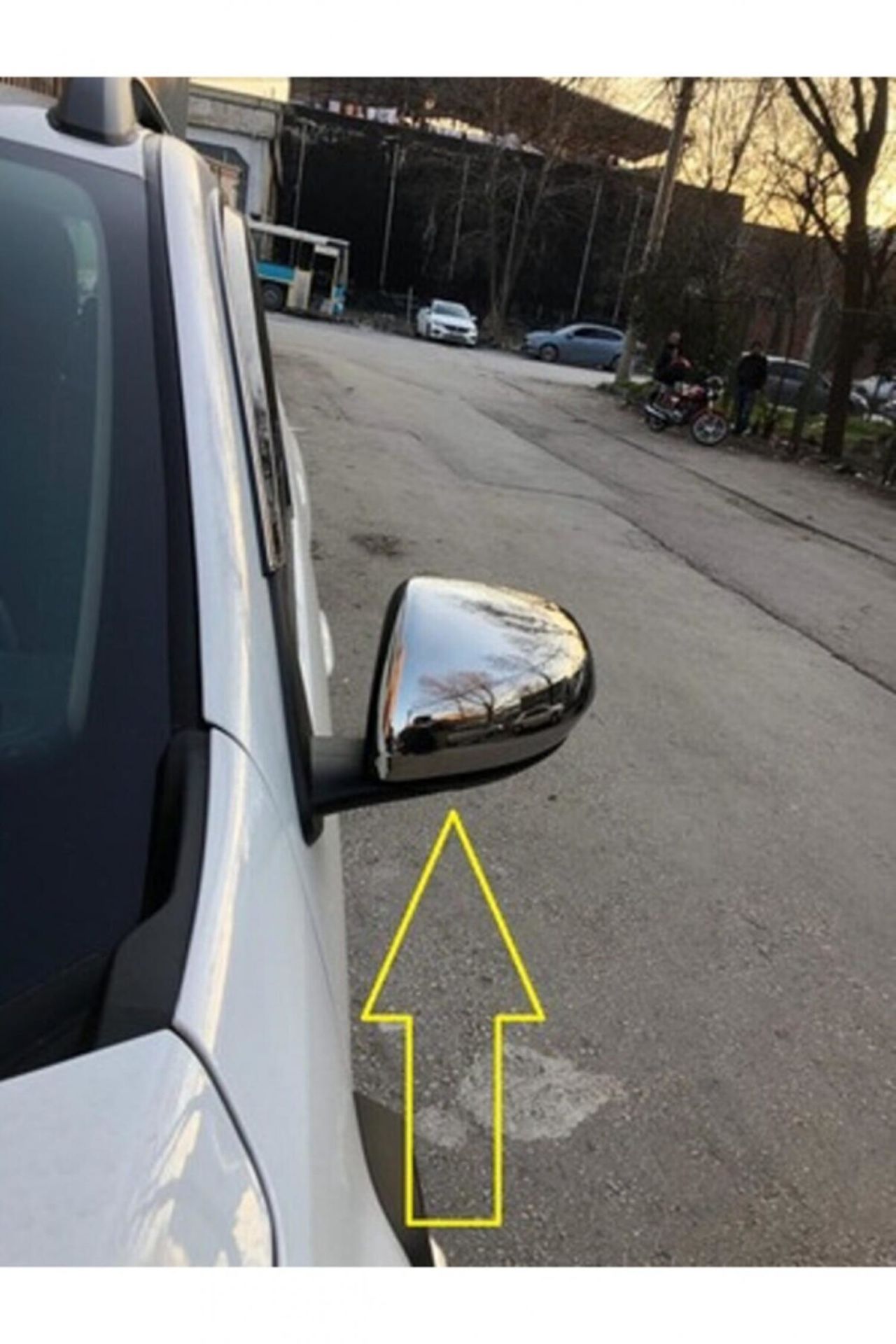 Dacia Duster Ayna Kapağı 2 Parça Paslanmaz Çelik Krom 2018>