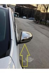 Dacia Duster Ayna Kapağı 2 Parça Paslanmaz Çelik Krom 2018>
