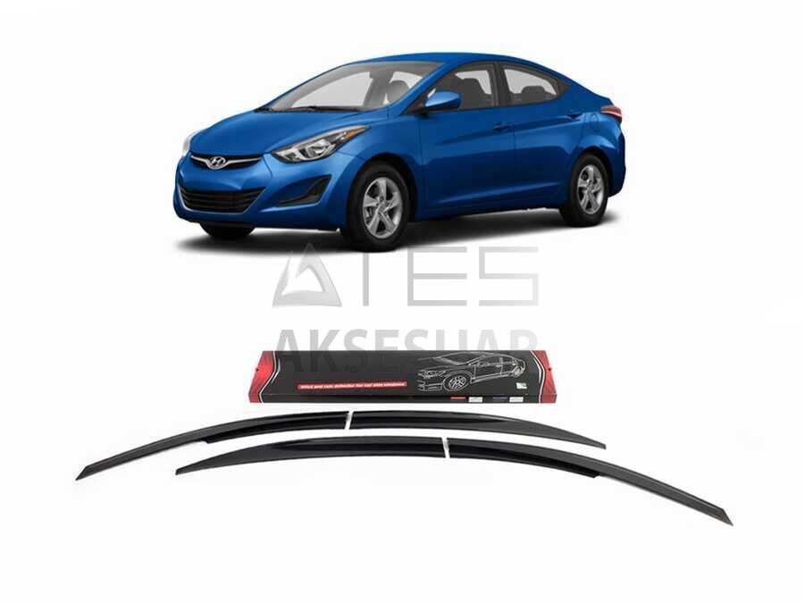 Hyundai Elantra SunPlex Cam Rüzgarlığı 4 Parça 2011-2013 Arası