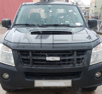 Isuzu D-Max Ön Kaput Koruyucu Rüzgarlık 3mm (ABS) 2006-12