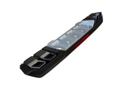 CIVIC FC5 2016-2020 IÇIN UYUMLU DIFUZOR KARE EGZOZ SILVER