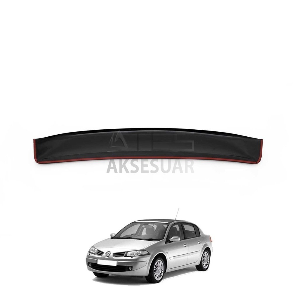 Renault Megane Sedan Arka Cam Üstü Spoyler Akrilik (ABS)