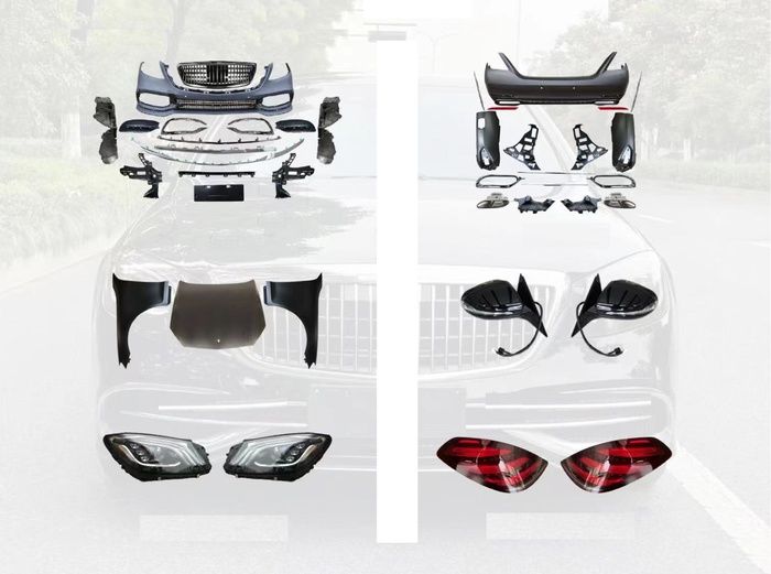 W221 S SERISI IÇIN UYUMLU W222 MAYBACH GÖRÜNÜM FACELIFT GÖRÜNÜM BODY KIT