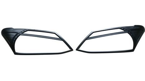 D-MAX IÇIN UYUMLU 2012-2017 FAR ÇERÇEVESI KAPLAMA SIYAH