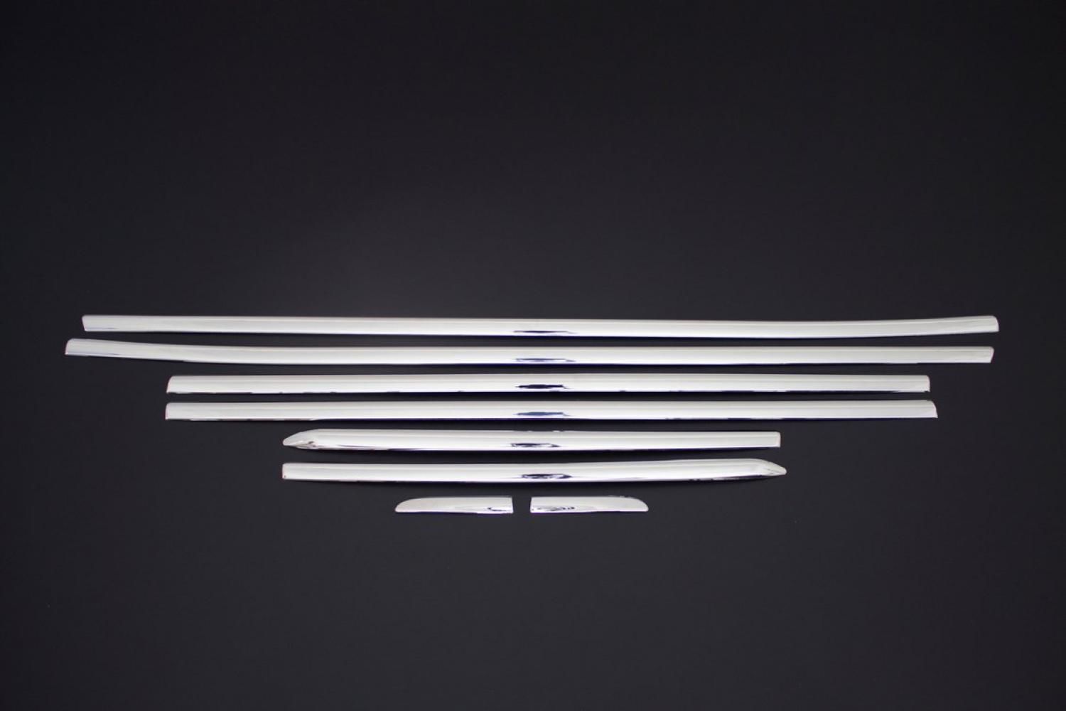 Renault Clio Cam Çıtası 8 Parça Paslanmaz Çelik 2013-