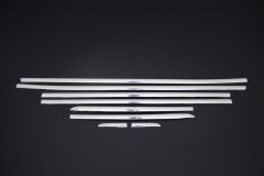 Renault Clio Cam Çıtası 8 Parça Paslanmaz Çelik 2013-